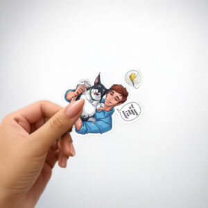 Dispatch Robert and Beef Dog Sticker