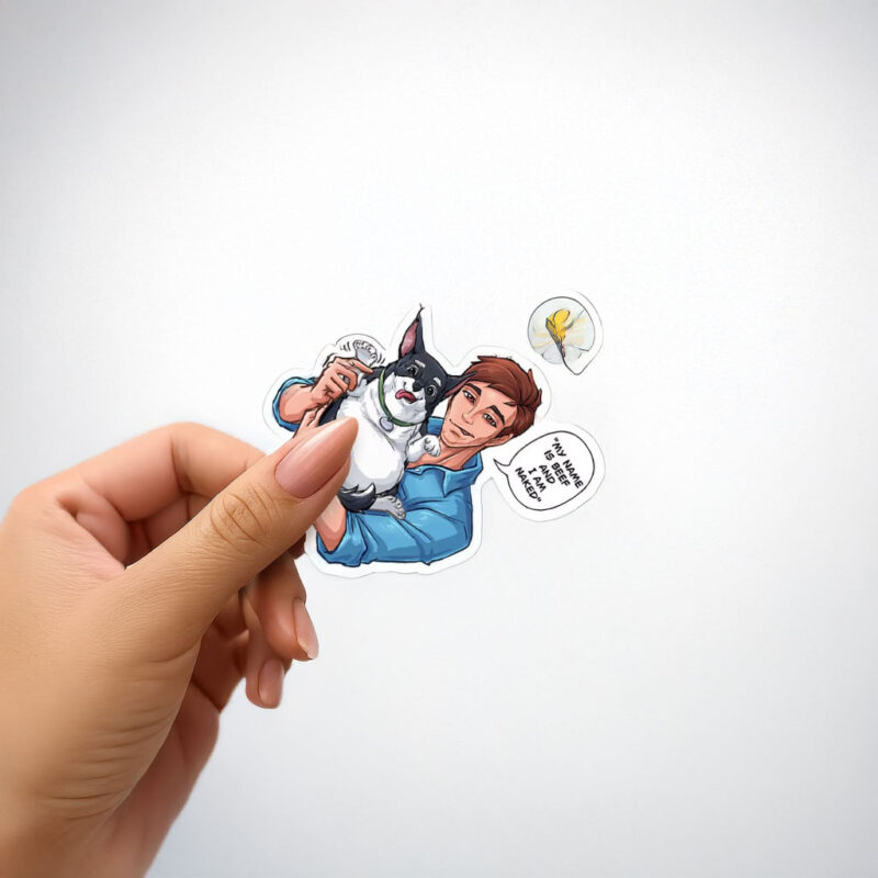 Dispatch Robert and Beef Dog Sticker