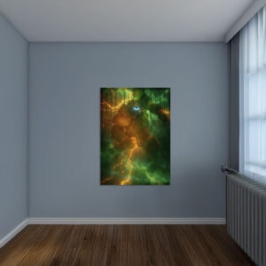 Dispatch Robot in Electric Storm Poster