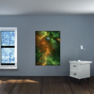 Dispatch Robot in Electric Storm Poster