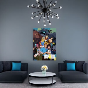 Dispatch Superhero Team Illustration Poster