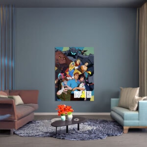 Dispatch Superhero Team Illustration Poster