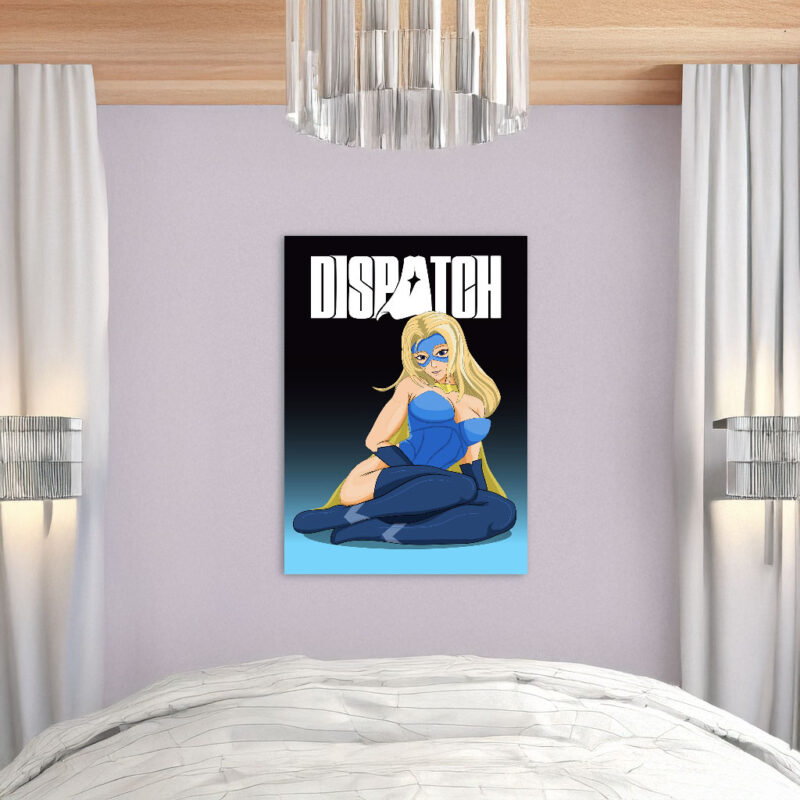 Dispatch Superheroine Blonde Blazer Poster