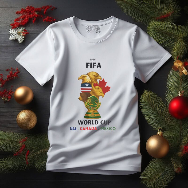 FIFA World Cup 2026 Trophy Map T-Shirt – Celebrate Football History