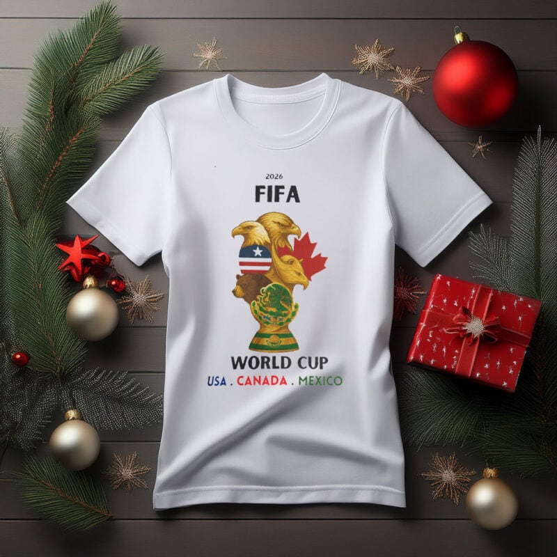 FIFA World Cup 2026 Trophy Map T-Shirt – Celebrate Football History