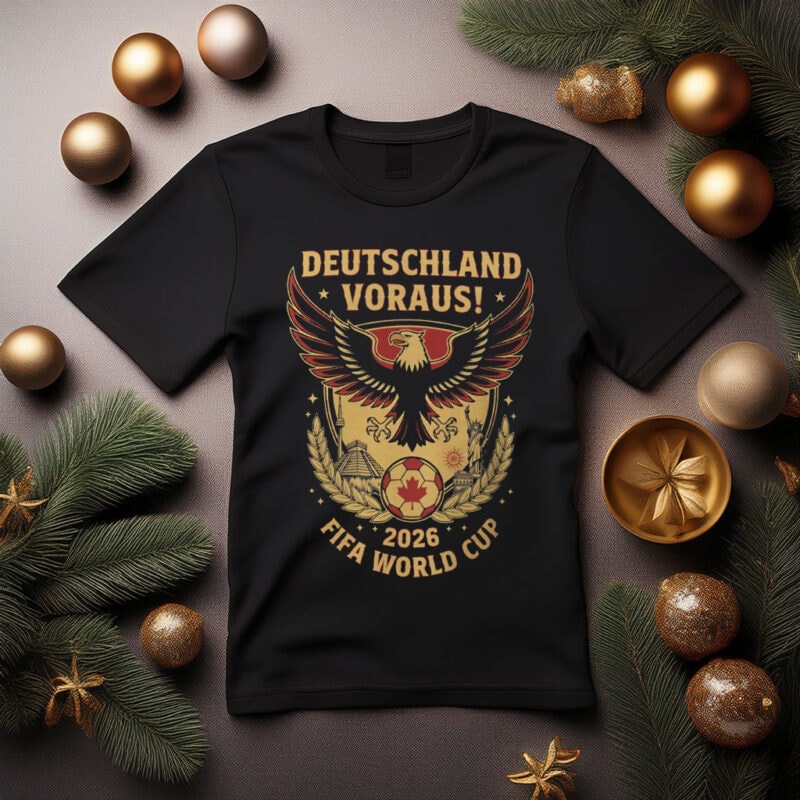 German Deutschland Vorwärts FIFA 2026 World Cup Fan T-Shirt – Show Your German Football Pride