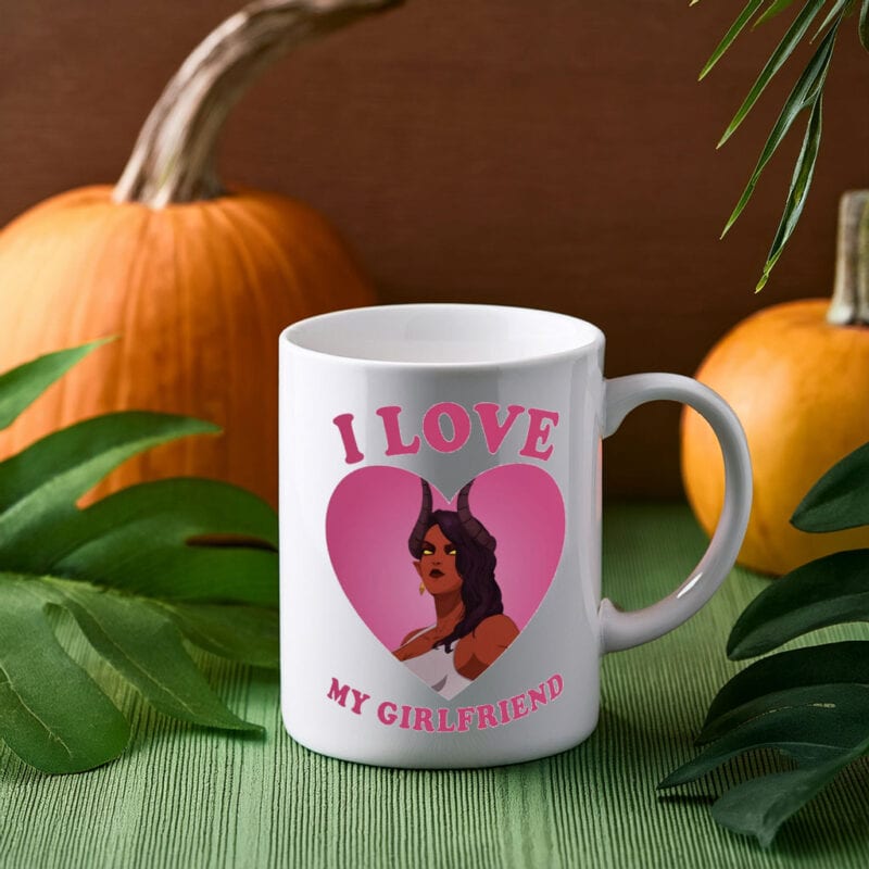 I Love My Girlfriend Malevola Dispatch Gaming Mug