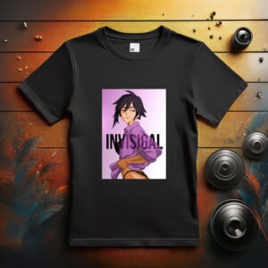 INVISIGAL Anime Girl in Purple Shirt