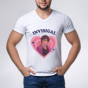 Invisigal Retro Heart Shirt