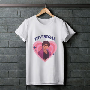 Invisigal Retro Heart Shirt