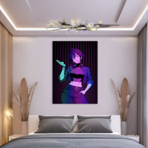 Invisigal in Neon Lighting Poster