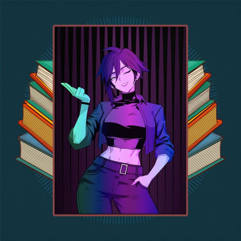 Invisigal in Neon Lighting Poster