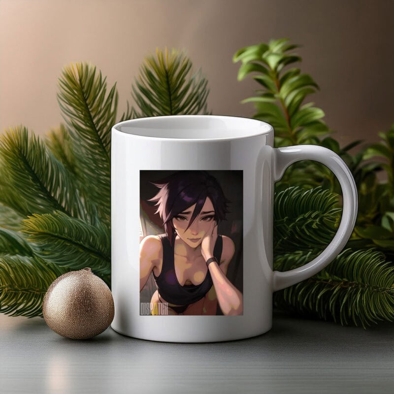 Invisigal with Black Tank Top Mug