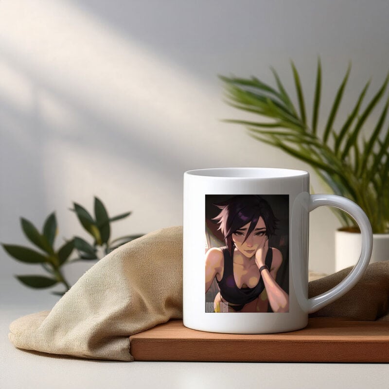 Invisigal with Black Tank Top Mug