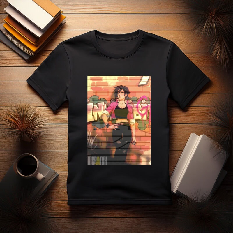 Invisigal with Graffiti Background Shirt