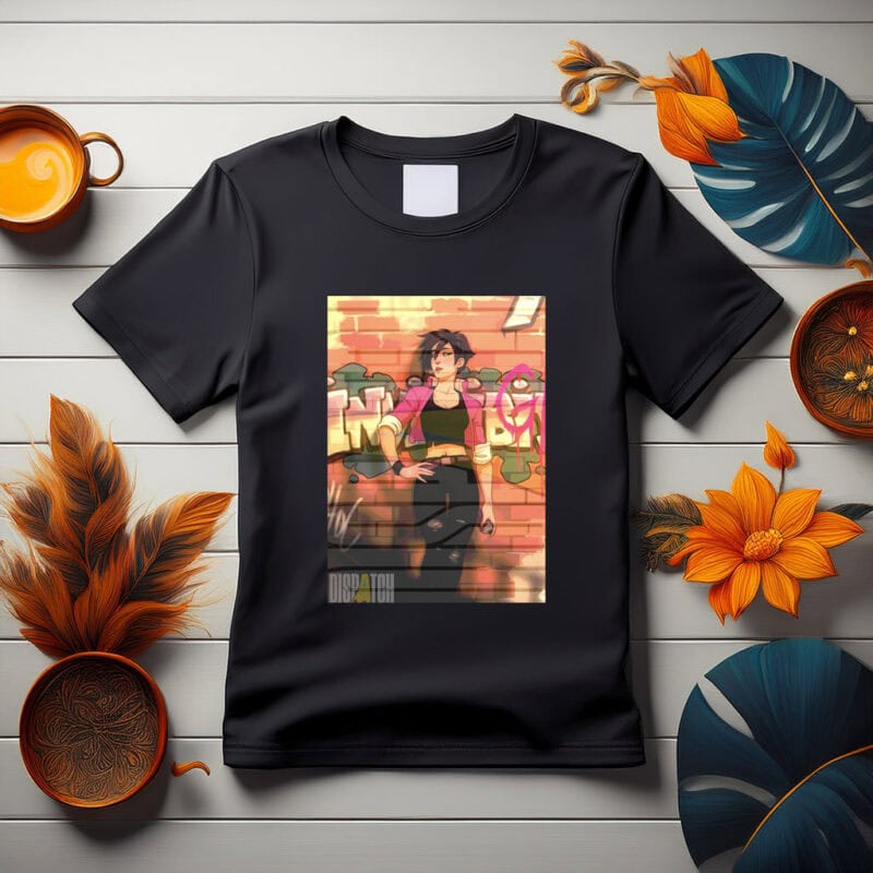 Invisigal with Graffiti Background Shirt