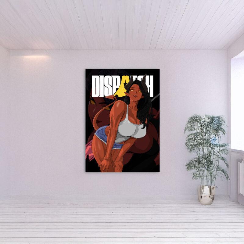 Malevola Devil Girl Dispatch Illustration Poster
