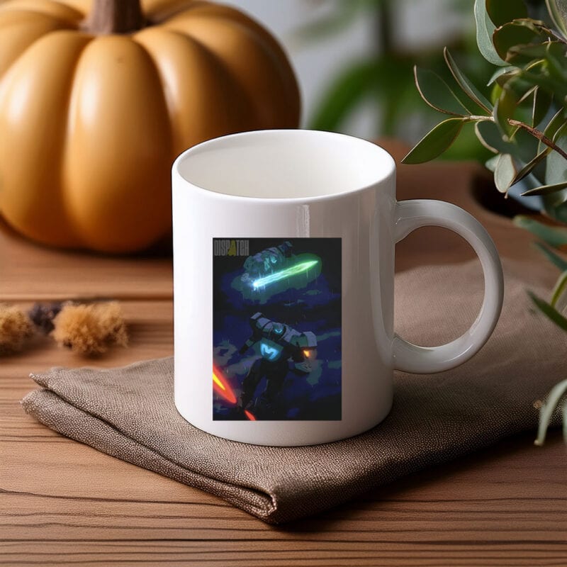 Mecha Battle in the Rain Mug