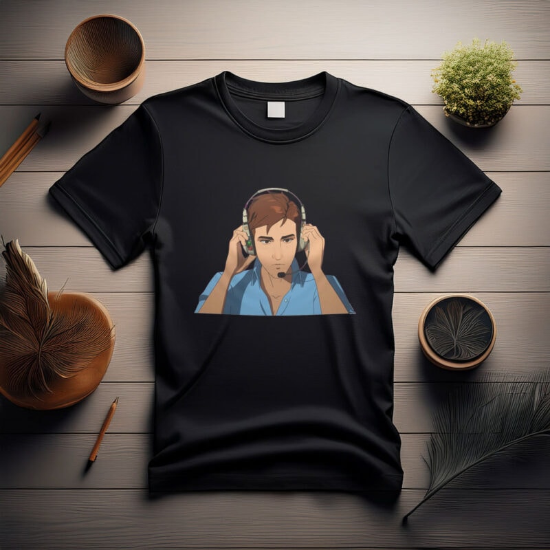 Robert Robertson Headphone T-Shirt