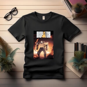 Robot in Fiery Landscape Tee