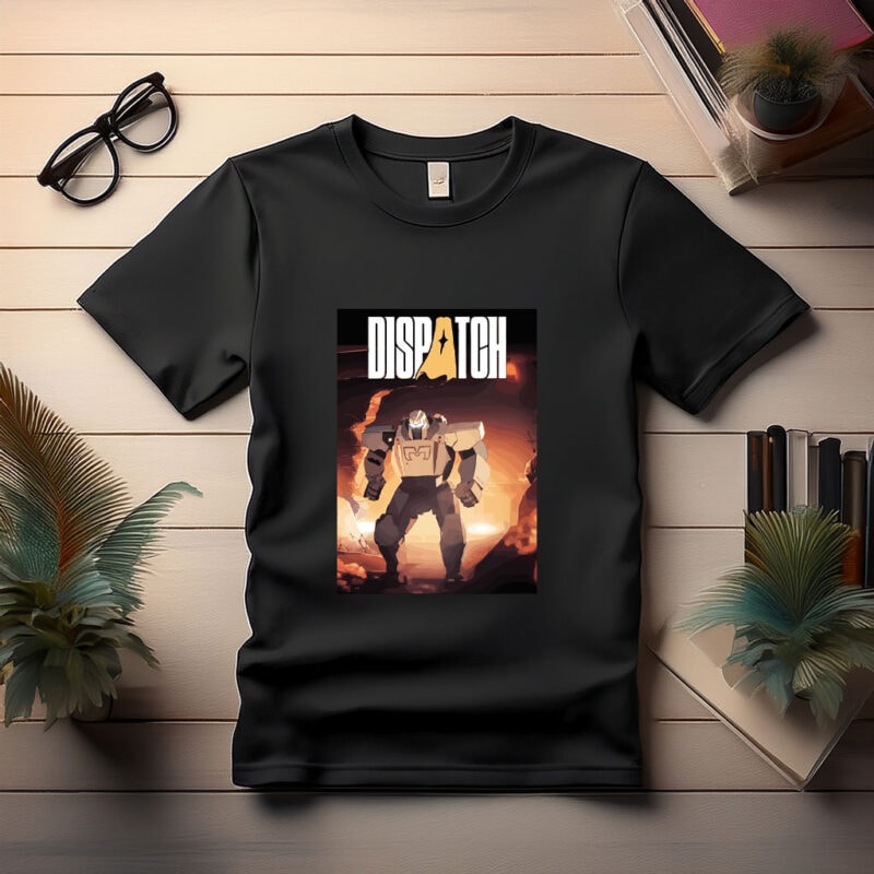 Robot in Fiery Landscape Tee