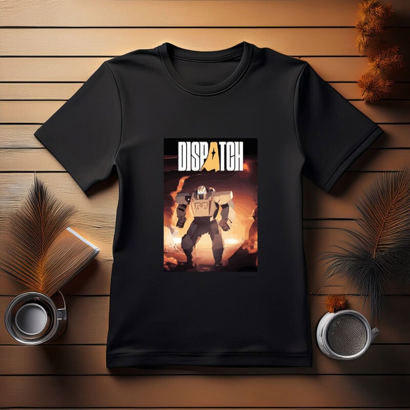 Robot in Fiery Landscape Tee