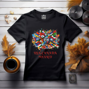 Soccer Flags Graphic Tee – Show Your Football Pride