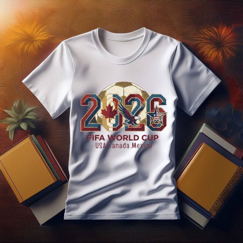 USA Canada Mexico Soccer Fan Tee