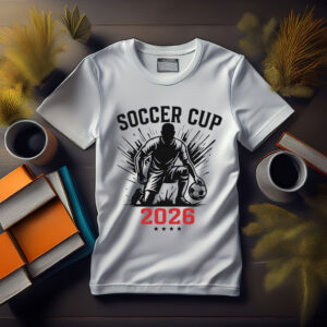 World Cup 2026 Matching Soccer Illustration Shirt