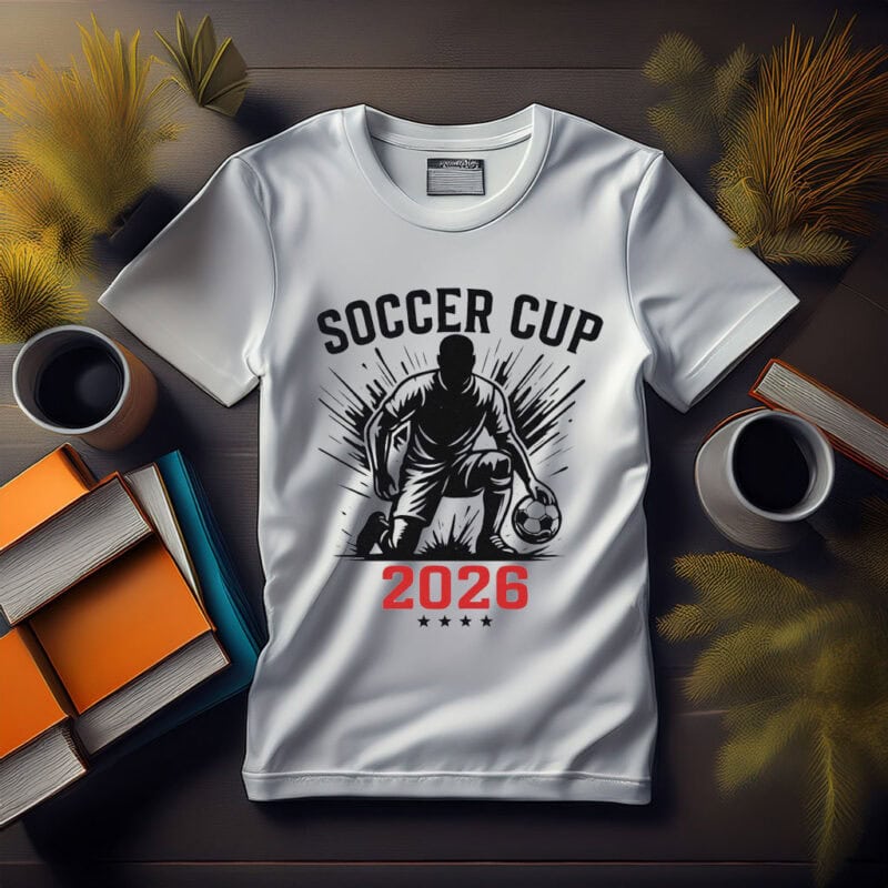 World Cup 2026 Matching Soccer Illustration Shirt