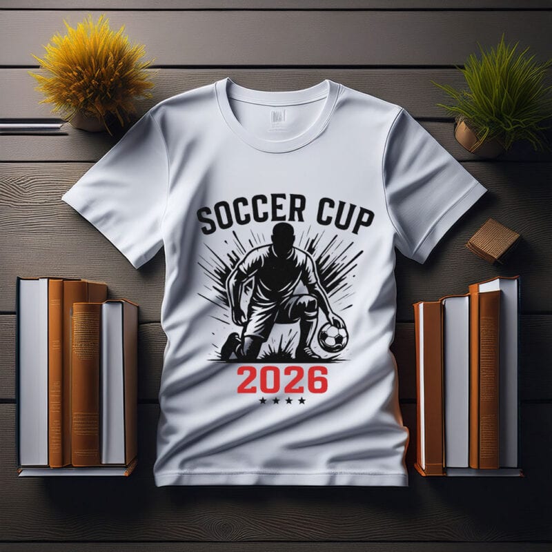 World Cup 2026 Matching Soccer Illustration Shirt