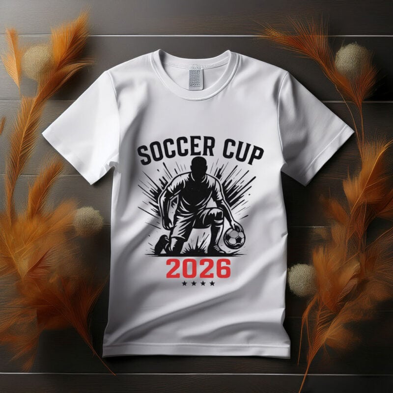 World Cup 2026 Matching Soccer Illustration Shirt