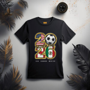 World Cup 2026 T-Shirt USA Canada Mexico Soccer Graphic Tee – Celebrate the Host Nations