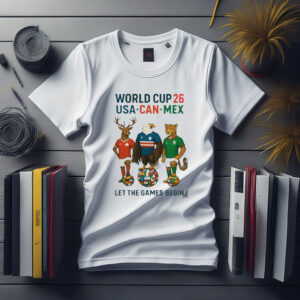 World Cup 26 Mascots Tee – Celebrate the FIFA 2026 World Cup with Style