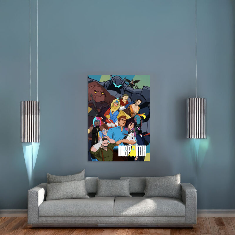 Dispatch Superhero Team Illustration Poster