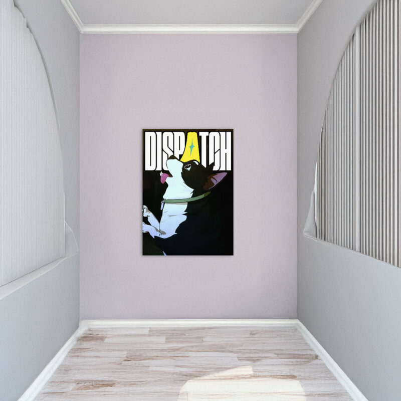 Dispatch Dog with Crown Poster